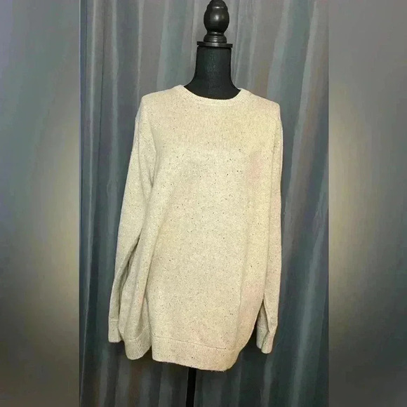 183. Marks&Spencer Men’s Wool Blend Cream Sweater, Size L, EUC - Picture 1 of 6